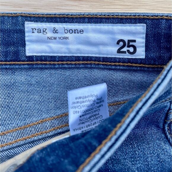 Rag & Bone New York Blue Ripped Jeans Size 25 - Picture 4 of 9